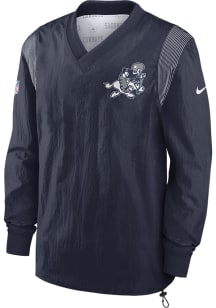 Nike Dallas Cowboys Mens Navy Blue REVERSE WINDSHIRT Pullover Jackets