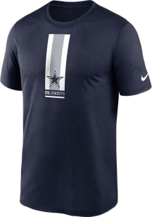 Nike Dallas Cowboys Navy Blue VERTICAL SPLIT Short Sleeve T Shirt