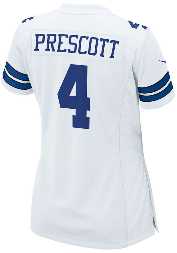 Dak Prescott Nike Dallas Cowboys Womens White Home Football Jersey