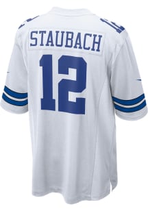 Roger Staubach  Nike Dallas Cowboys White Home Football Jersey