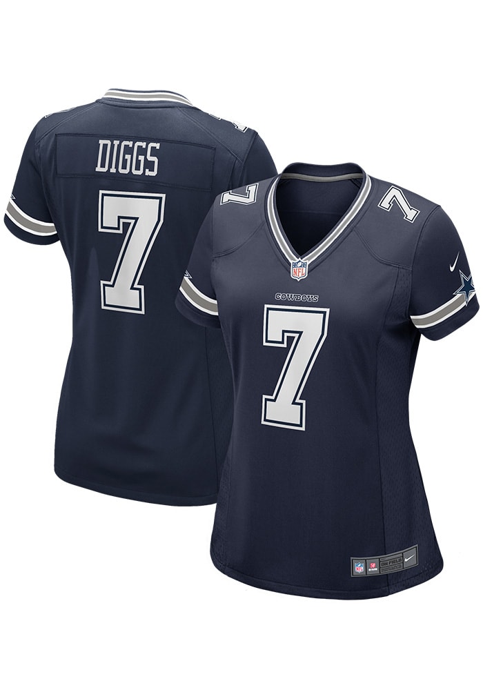 NFL Dallas Cowboys (Trevon Diggs) Women's Game Football Jersey.