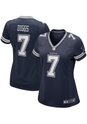 Trevon Diggs Nike Dallas Cowboys Womens Navy Blue Road Game Football Jersey