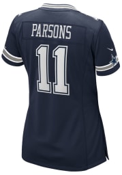 Micah Parsons Nike Dallas Cowboys Womens Navy Blue Road Game Football Jersey