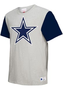 Dallas Cowboys Grey COLORBLOCKED Short Sleeve Fashion T Shirt