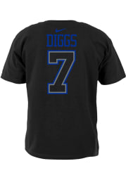 Trevon Diggs Dallas Cowboys Black Outliner Short Sleeve Player T Shirt