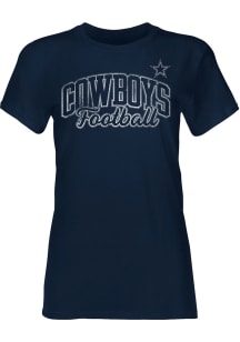 Dallas Cowboys Womens Navy Blue Sydeny Short Sleeve T-Shirt