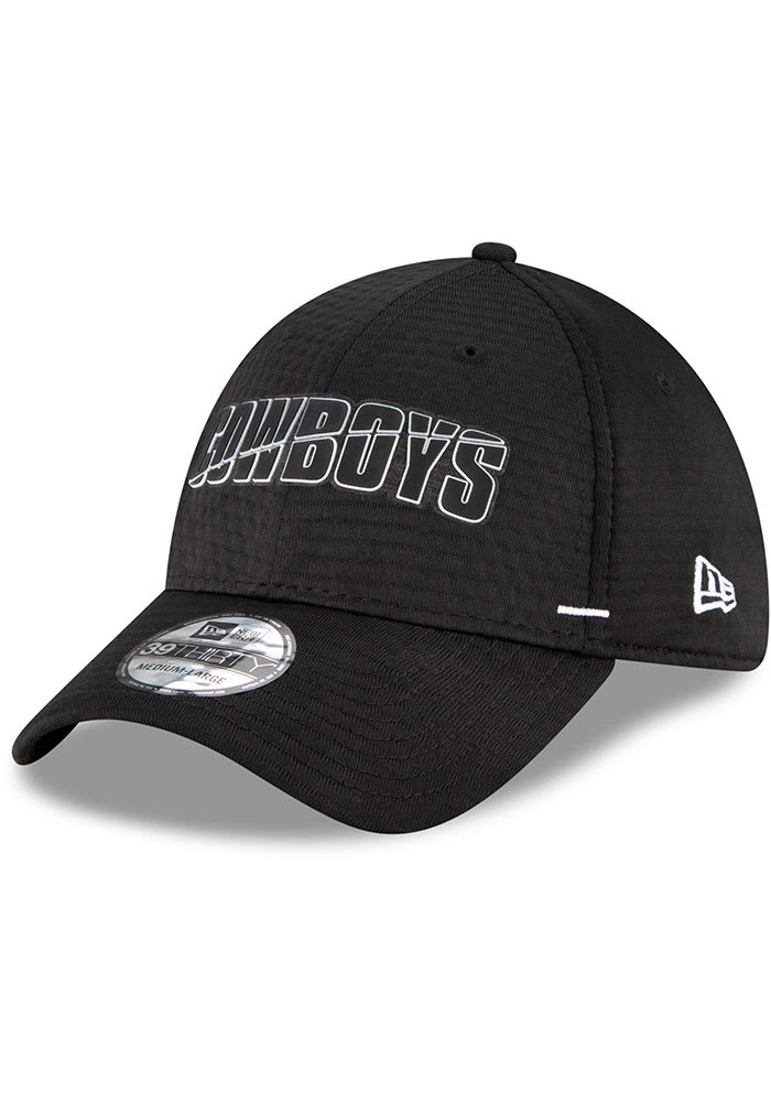 New Era Men's Dallas Cowboys Training Camp Black 39Thirty Stretch Fit Hat