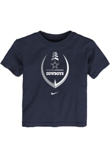 Nike Dallas Cowboys Toddler Navy Blue Football Icon Short Sleeve T-Shirt