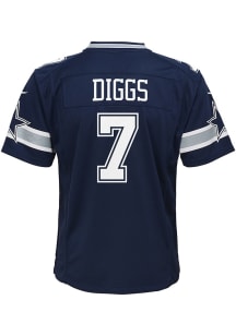 Trevon Diggs Dallas Cowboys Men's Navy Name & Number Logo T-Shirt 