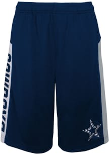 Dallas Cowboys Youth Navy Blue Down The Field Shorts