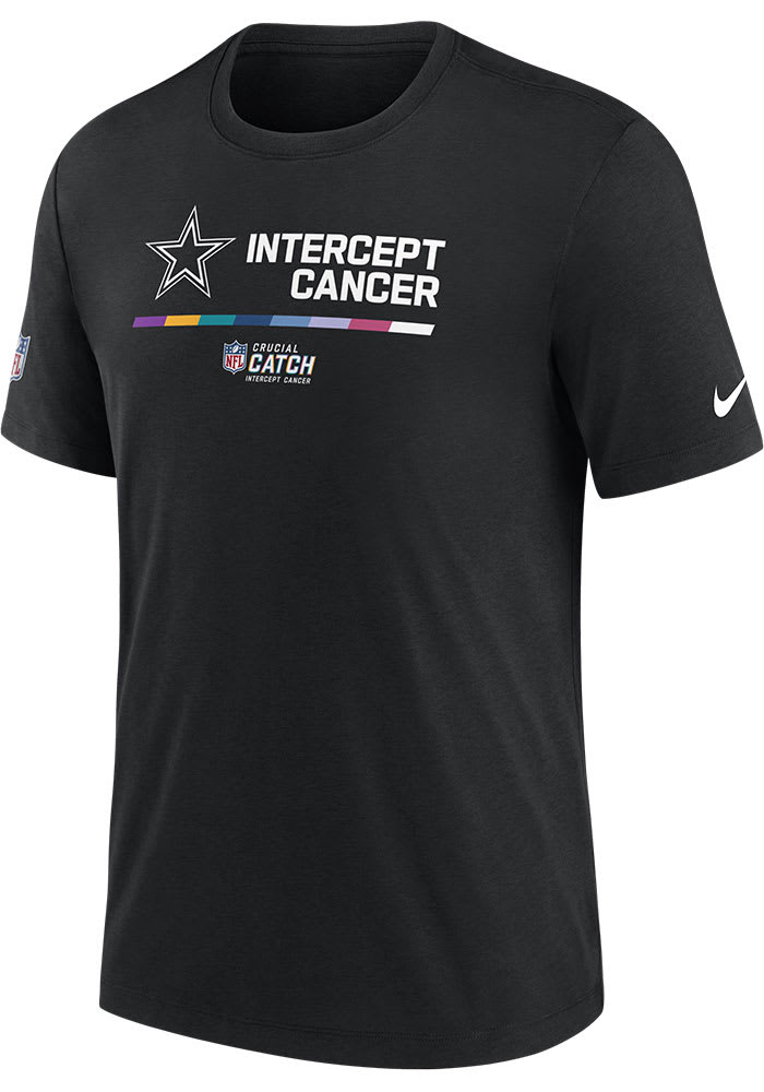 Nike Dallas Cowboys Black CRUCIAL CATCH Short Sleeve T Shirt