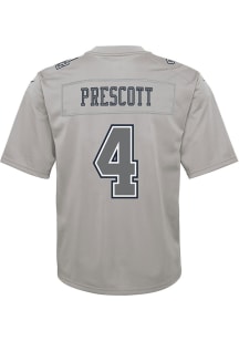 Dak Prescott Dallas Cowboys Youth Grey Nike Atmosphere Football Jersey