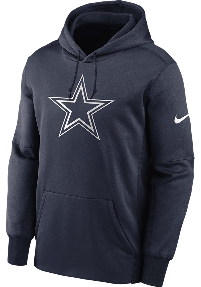 Nike Prime Logo Therma Hoodie Dallas Cowboys Blue - NAVY