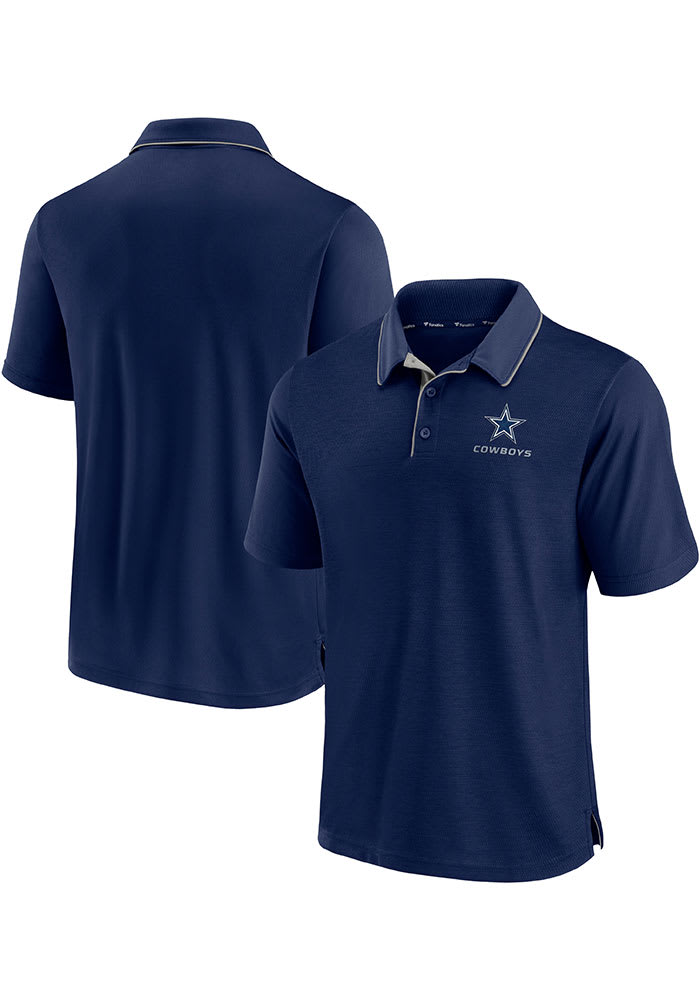 Antigua Dallas Cowboys Mens Navy Blue Tribute Short Sleeve Polo