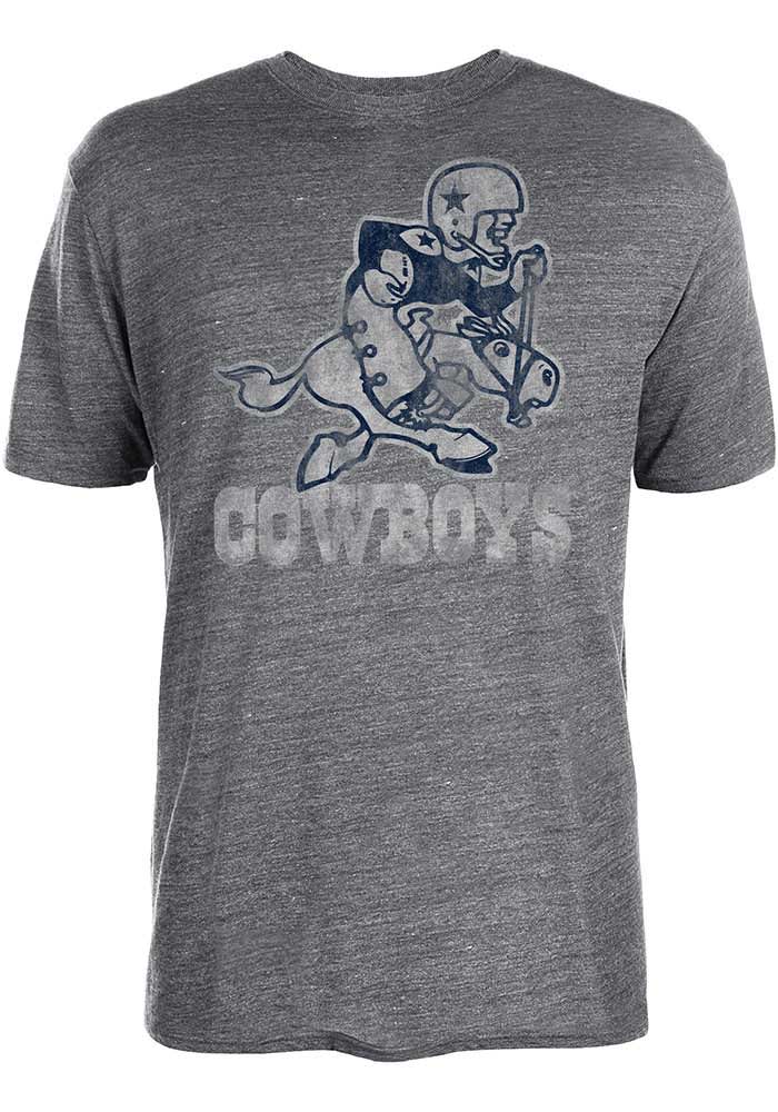 Dallas Cowboys Grey DISTRESSED JOE TRIBLEND Short Sleeve Fashion T Shirt