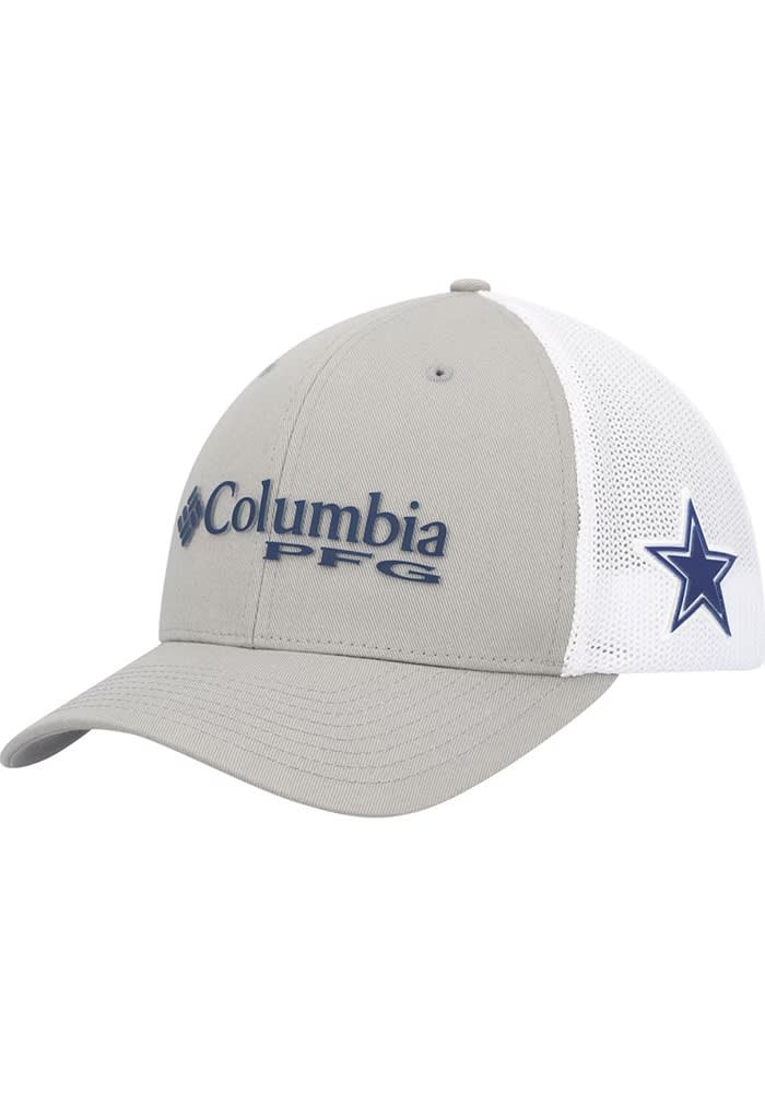 Columbia PFG Mesh Ball Cap - Dallas Cowboys - S/M - Grey