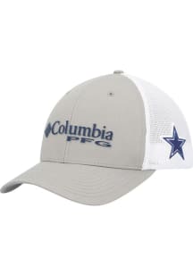 Columbia Dallas Cowboys Mens Grey 2 Tone PFG Mesh Flex Hat