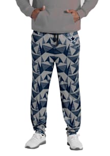 Dallas Cowboys Mens Navy Blue Geometric Print Sleep Pants
