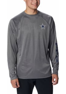 Columbia Dallas Cowboys Grey Terminal Tackle Long Sleeve T-Shirt