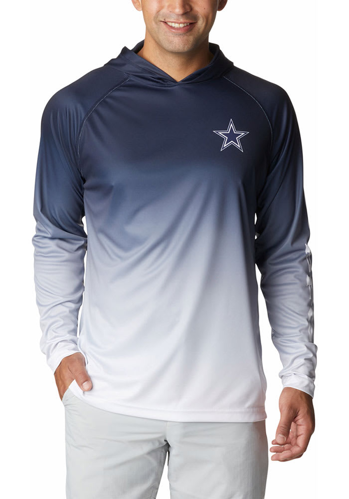 Columbia Men's Dallas Cowboys Terminal Navy Tackle Long Sleeve T