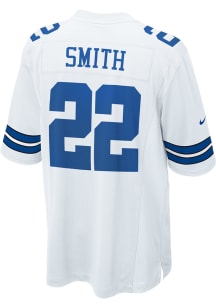 Emmitt Smith  Nike Dallas Cowboys White Game Football Jersey