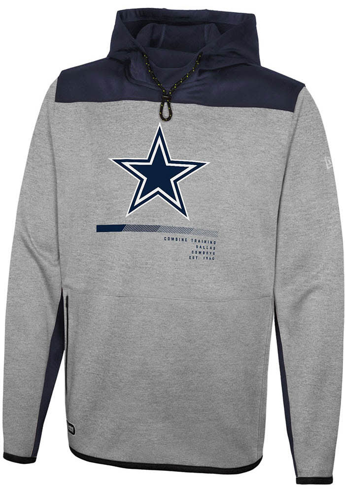 New Era NFL Combine Training Dallas Cowboys Blue Pullover Hoodie