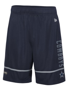 New Era Dallas Cowboys Mens Navy Blue RUSHER Shorts