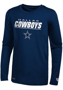 New Era Dallas Cowboys Navy Blue STATED Long Sleeve T-Shirt