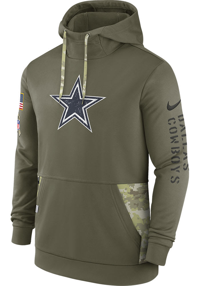 Dallas Cowboys Salute To Service Fleece Pullover Hoodie Sideline 1