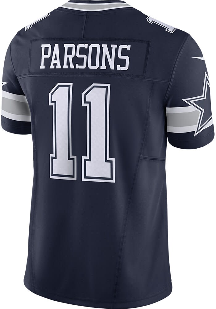 Men's Nike x shops Dallas Cowboys Micah Parsons #11 Navy Vapor Limited Jersey