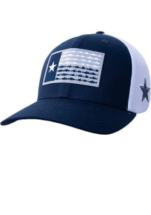 Columbia Dallas Cowboys Mens Navy Blue PFG Texas Fish Flag Flex Hat
