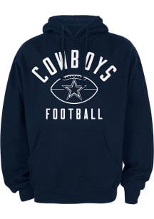 Dallas Cowboys Mens Navy Blue Livingston Long Sleeve Hoodie