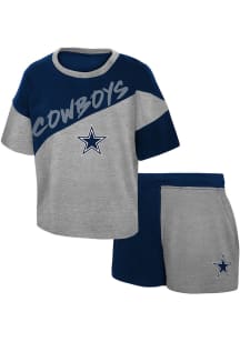 Dallas Cowboys Toddler Navy Blue Super Star Set Top and Bottom