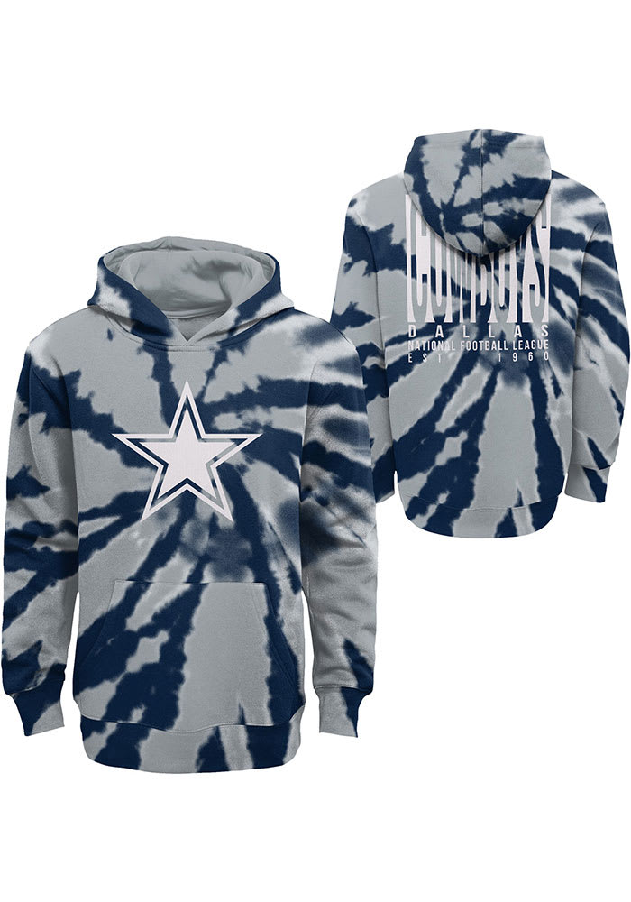 Dallas Cowboys Youth Grey Prime Long Sleeve Hoodie