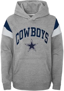 Dallas Cowboys Youth Grey Throwback Long Sleeve Hoodie