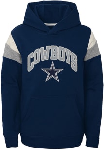 Dallas Cowboys Youth Navy Blue Throwback Long Sleeve Hoodie