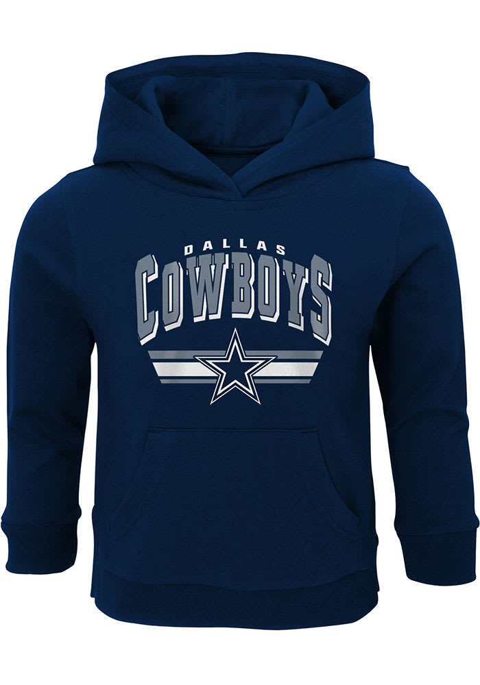 Dallas Cowboys Toddler Navy Blue MVP Long Sleeve Hooded Sweatshirt