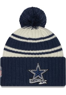New Era Dallas Cowboys Navy Blue JR 2022 Sideline Sport Youth Knit Hat