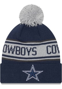 New Era Dallas Cowboys Navy Blue JR Repeat Cuff Youth Knit Hat