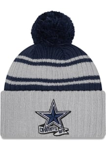 New Era Dallas Cowboys Grey JR 2022 Sideline Sport Youth Knit Hat