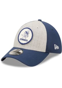 New Era Dallas Cowboys Mens Grey Retro 2022 Sideline 39THIRTY Flex Hat