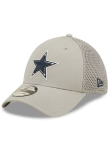 New Era Dallas Cowboys Mens Grey Team Neo 39THIRTY Flex Hat