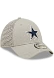 New Era Dallas Cowboys Mens Grey Team Neo 39THIRTY Flex Hat
