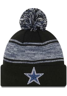 New Era Dallas Cowboys Black Chilled Cuff Mens Knit Hat