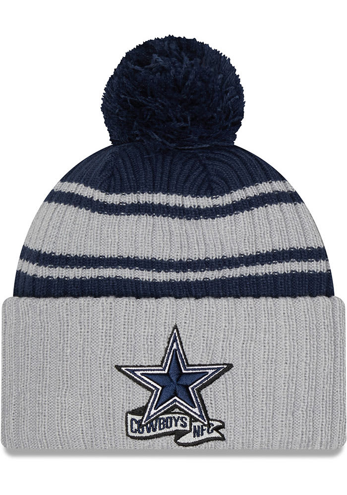 Men's New Era Navy Dallas Cowboys 2022 Sideline Ink Dye Cuffed Knit Hat