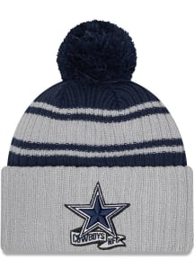New Era Dallas Cowboys Grey Alt 2022 Sideline Sport Mens Knit Hat