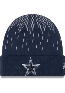 New Era Dallas Cowboys Navy Blue Freeze Cuff Mens Knit Hat