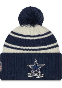 New Era Dallas Cowboys Navy Blue 2022 Sideline Sport Mens Knit Hat