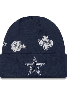 New Era Dallas Cowboys Black Identity Cuff Mens Knit Hat
