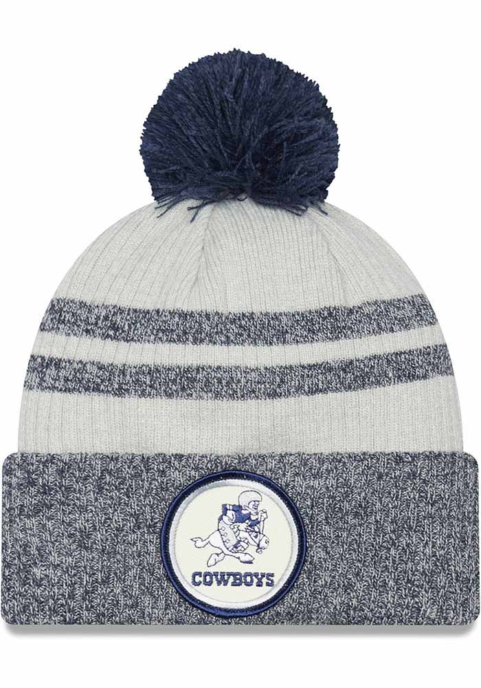 Men's New Era Navy Dallas Cowboys 2022 Sideline Ink Dye Cuffed Knit Hat